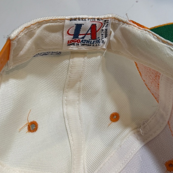 Tampa Bay Buccaneers Logo Athletic 90s Sharktooth Snapback Vintage Orange Hat - Picture 13 of 14